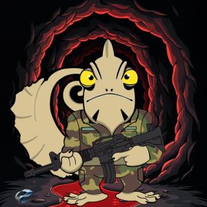 Патч "Flamebound Chameleon Artazeus"