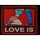 Нашивка, патч "LOVE IS" от Корпуса Вышивания.