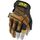 Прочные перчатки из кожи с защитой пальцев MECHANIX Work Leather M-Pact Fingerless Framer Brown
