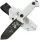 Туристический нож N.C.Custom Ultras Stormtrooper blackwash сталь D2 рукоять White G10