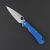 Нож складной Daggerr Sting Blue SW, сталь D2, рукоять G10
