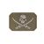 Патч  3D SKULL W.SWORDS PVC M.KLETT OLIV