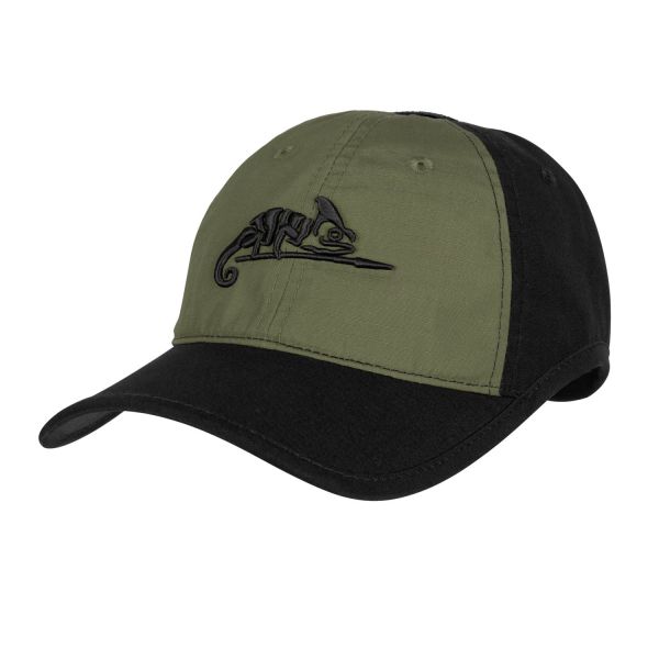 Бейсболка Logo Cap Helikon, цвет Black/Olive Green B
