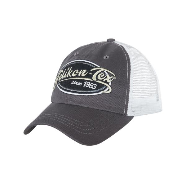 Бейсболка Trucker Logo Helikon, цвет SHADOW GREY/WHITE