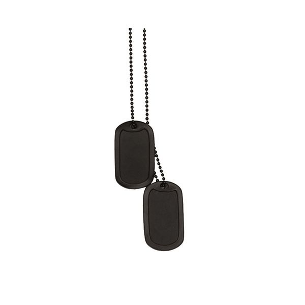Жетон с цепочкой Mil Tec M.SILENCER Black
