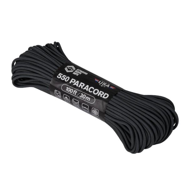 Паракорд 550 Paracord (100ft) ARM  Helikon, цвет - Black
