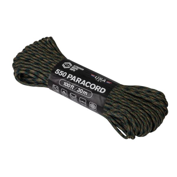 Паракорд 550 Paracord (100ft) Helikon, цвет- Woodland