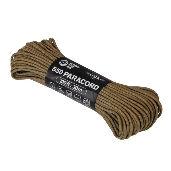 Паракорд 550 Paracord (100ft) Helikon, цвет - Coyote
