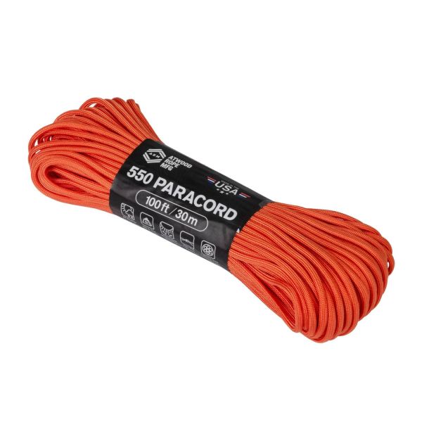 Паракорд 550 Paracord (100ft) Helikon, цвет - Burnt Orange
