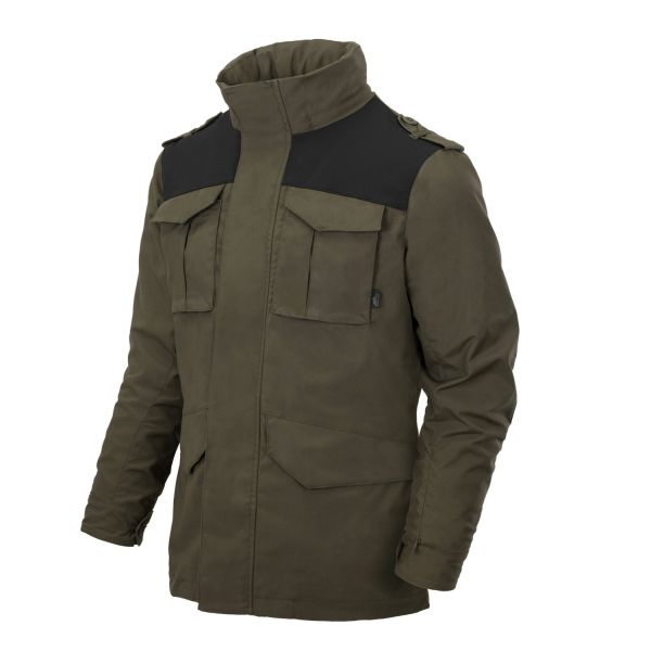 Куртка Covert M-65 Helikon, цвет - TAIGA GREEN/BLACK