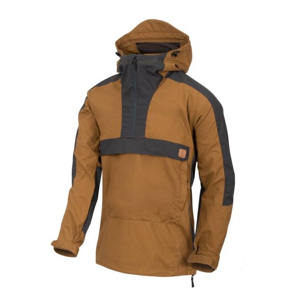 Куртка анорак WOODSMAN Helikon, цвет  COYOTE/ASH GREY
