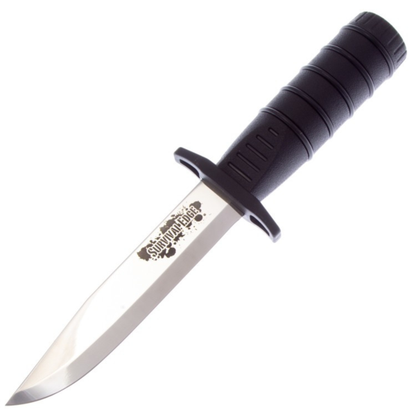 Нож Cold Steel 80PHB Survival Edge cталь German 4116, рукоять Полипропилен черный