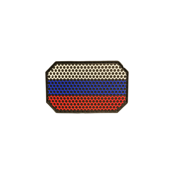 Патч Флаг РФ соты