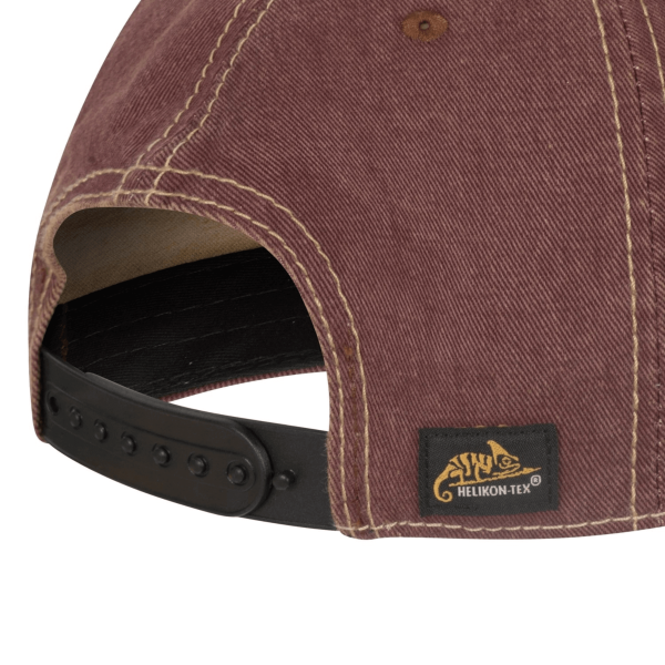 Бейсболка HELIKON-TEX SNAPBACK Helikon, цвет DIRTY WASHED MAROON / DIRTY WASHED BLACK D