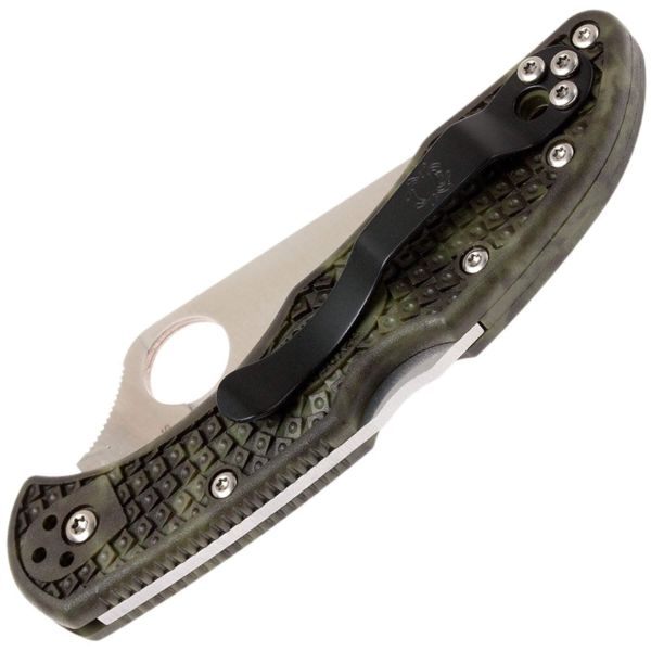 Складной нож Spyderco Delica 4 сталь VG-10, рукоять Zome Green FRN