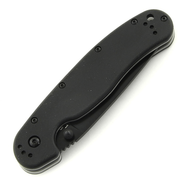 Складной нож Ontario RAT-1 Black Serrated сталь AUS-8, рукоять Black GRN Складной нож Ontario RAT-1 Black Serrated сталь AUS-8, рукоять Black GRN