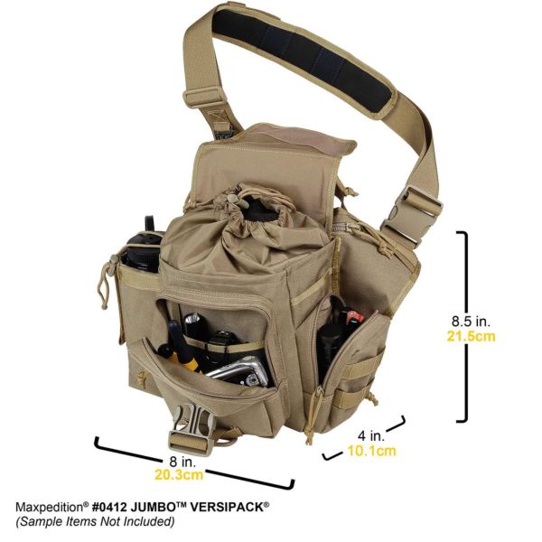 Сумка плечевая Maxpedition Jumbo Versipack Khaki