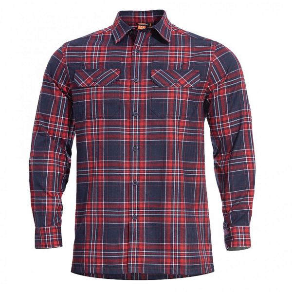 Рубашка Drifter Flannel Pentagon, цвет Red Checks