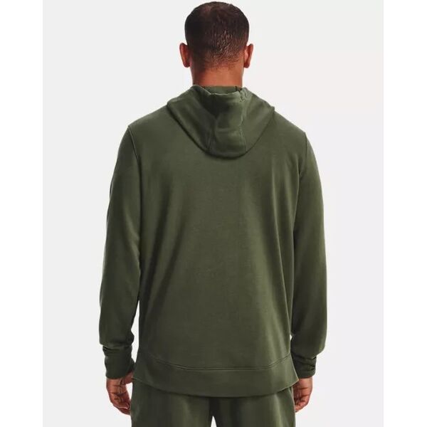 Толстовка Rival Terry LC FZ Under Armour, цвет Green (XL)