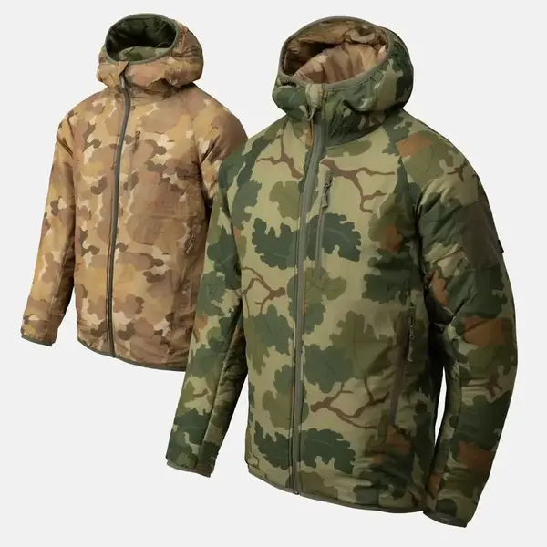 Куртка REVERSIBLE WOLFHOUND HOODIE Helikon, цвет  Mitchell Camo Leaf / Mitchell Camo Clouds