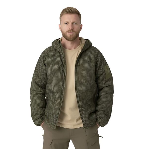 Куртка REVERSIBLE WOLFHOUND HOODIE Helikon, цвет  Desert Night Camo / US Desert