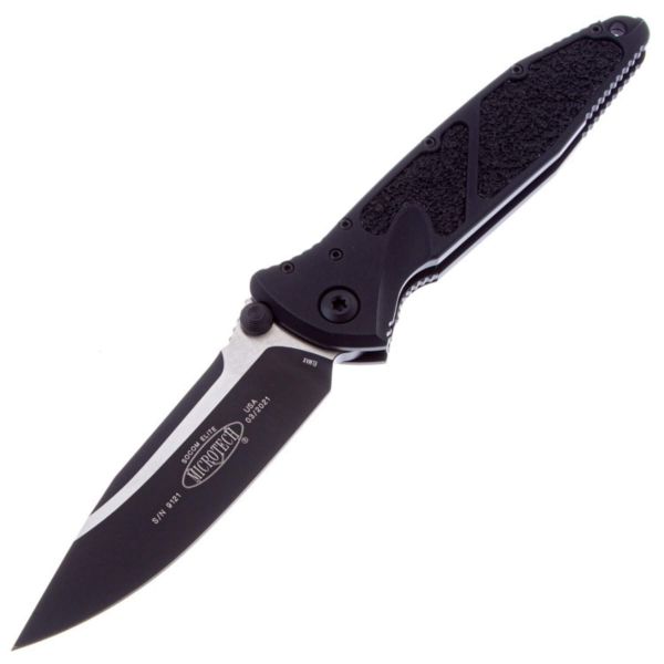 Складной нож Microtech Socom Elite S/E DLC/Satin сталь Elmax, рукоять Black Aluminium