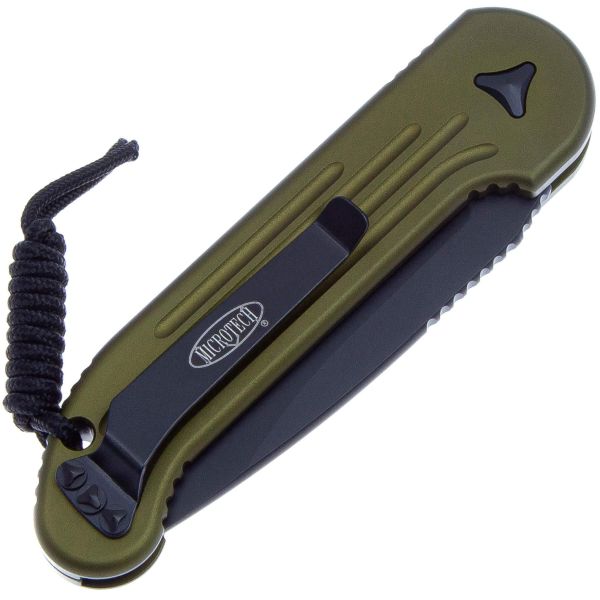 Складной нож Microtech LUDT DLC сталь M390, рукоять Olive Drab Aluminum