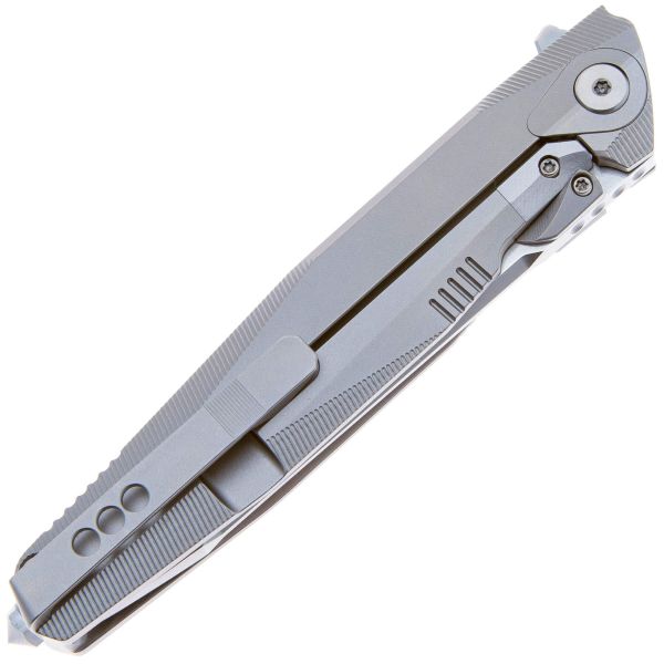 Складной нож Rike Knife 1707T-P сталь M390, рукоять Plain Ti