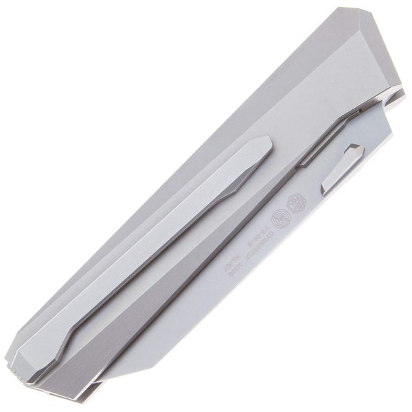 Складной нож Rike Knife Cybertrix B сталь M390, рукоять Gray Titanium