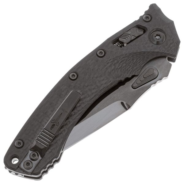 Складной нож Marfione Custom Amphibian DLC Diamondwash сталь M390, рукоять Carbon fiber