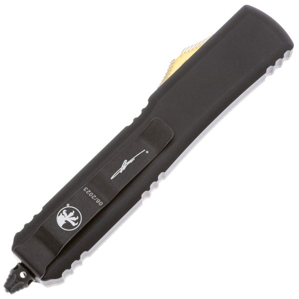 Автоматический нож Microtech Ultratech S/E DLC сталь Magnacut, рукоять Black Aluminum/Ultem