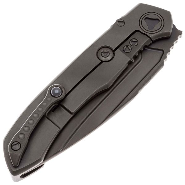 Складной нож Microtech Anax Manual Integral S/E сталь M390 DLC, рукоять Ti/Carbon Fiber