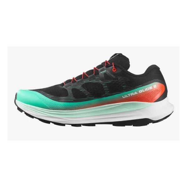 Кроссовки Ultra Glide 2 Salomon, цвет Black/Electric Green