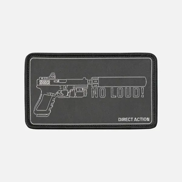 Нашивка «NO LOUD!» чёрная