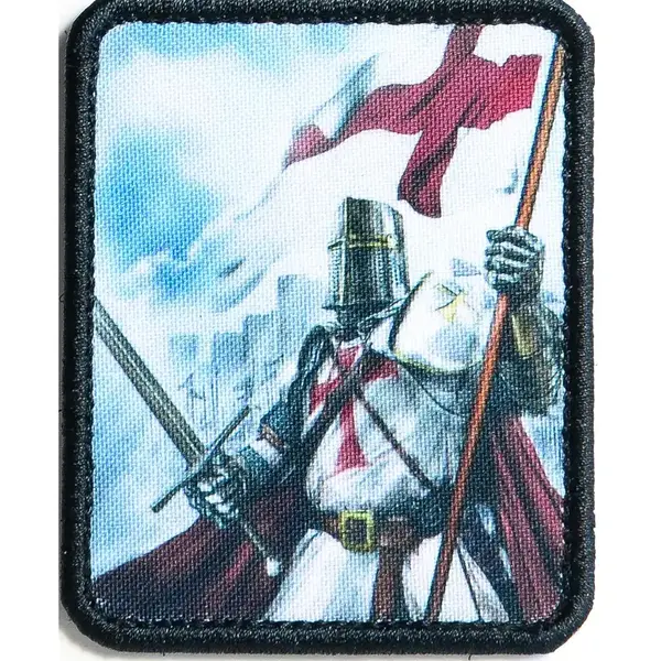 Нашивка, патч "Крестоносец" тактическая с липучкой