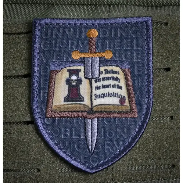 Нашивка, патч "Орден Серых Рыцарей"тактическая с липучкой.