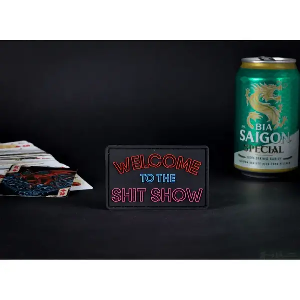 Нашивка, патч "Welcome to the Shit Show" ПВХ тактическая с липучкой.