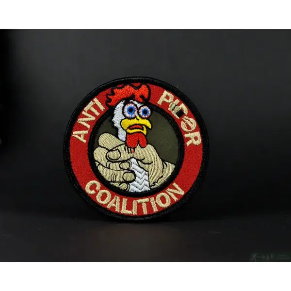 Нашивка, патч "Антикоалиция" тактическая с липучкой.