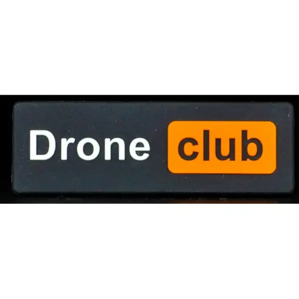 Нашивка, патч "Drone Club" ПВХ тактическая с липучкой.