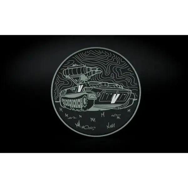 Нашивка, патч "Мотолыга" ПВХ тактическая с липучкой.