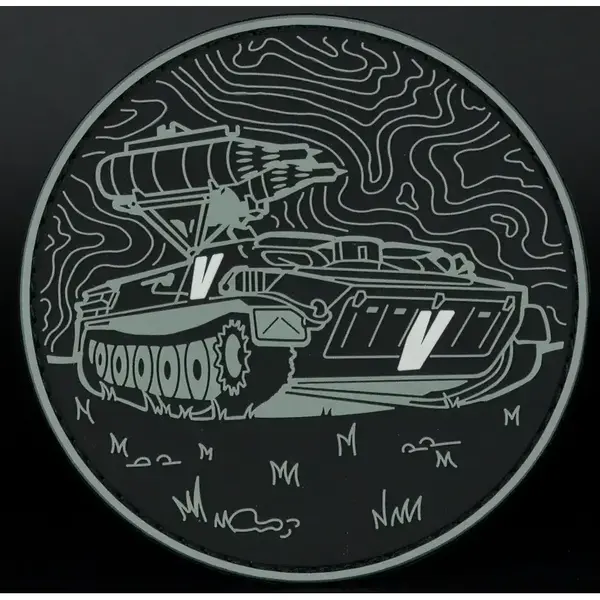 Нашивка, патч "Мотолыга" ПВХ тактическая с липучкой.