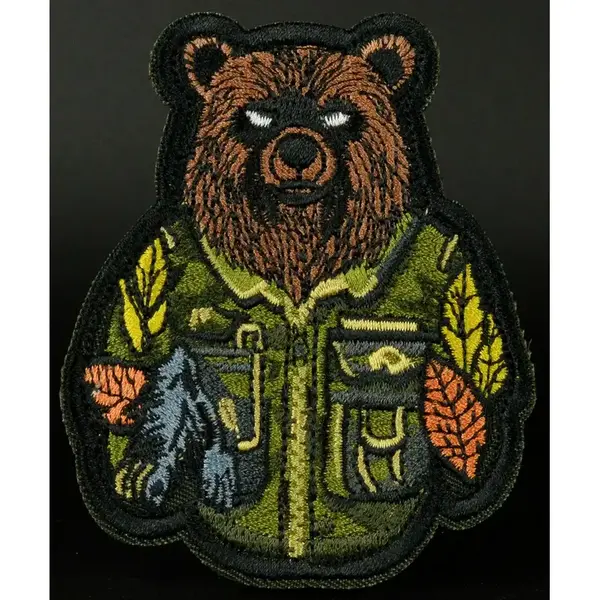 Нашивка, патч "Косолапый " тактическая с липучкой."