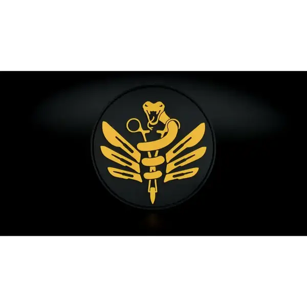 Нашивка, патч "Тактическая медицина" ПВХ тактическая с липучкой.