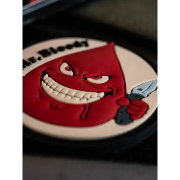 Зd ПВХ патч "Mr. Bloody" (Мистер Кровавый)