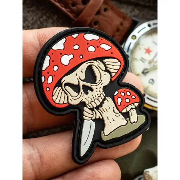 Зd ПВХ патч "Мухомор". 