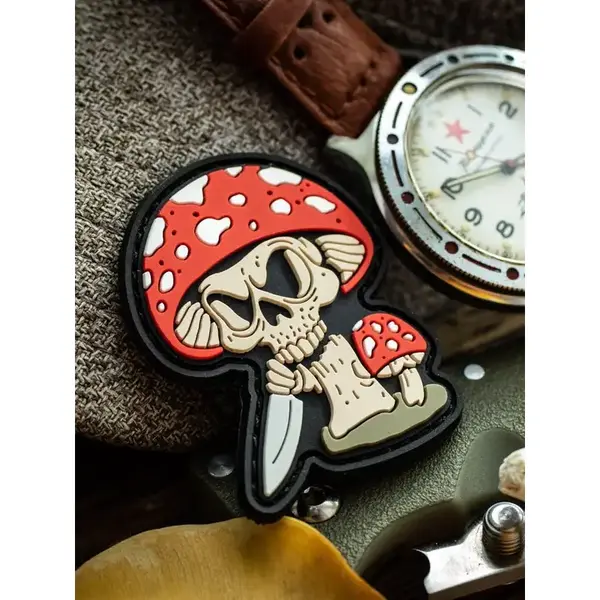 Зd ПВХ патч "Мухомор". 