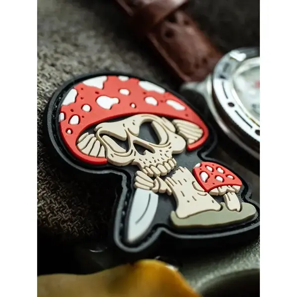 Зd ПВХ патч "Мухомор". 