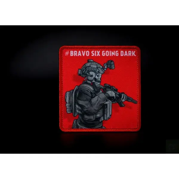 Нашивка, патч "Bravo Six Going Dark" от Корпуса Вышивания. 