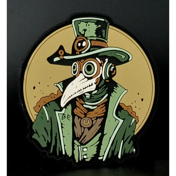 Нашивка, патч "Доктор Клюв" ПВХ от Корпуса Вышивания.