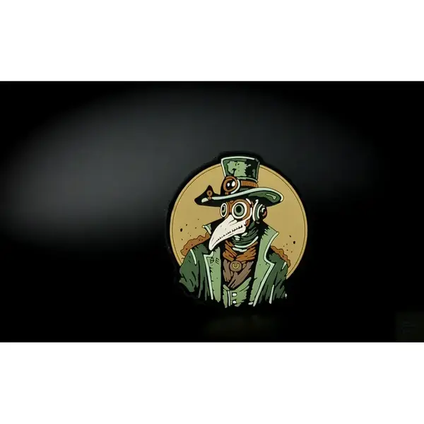 Нашивка, патч "Доктор Клюв" ПВХ от Корпуса Вышивания.